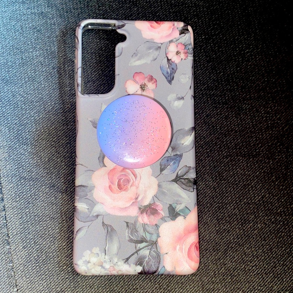 S21 case with pop socket